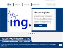 Tablet Screenshot of ibw.at